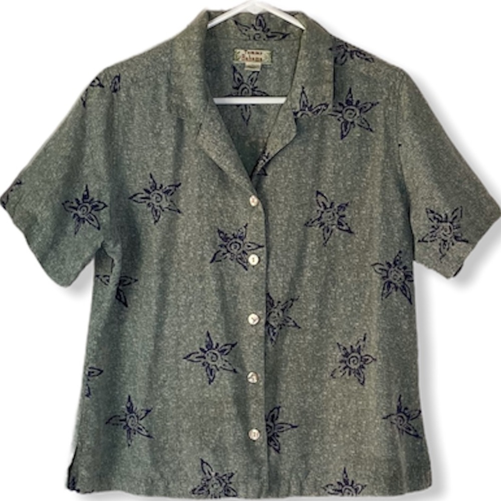 Tommy Bahama 100% SILK button down
